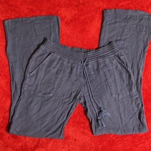 Casual Navy Blue Women's Pants